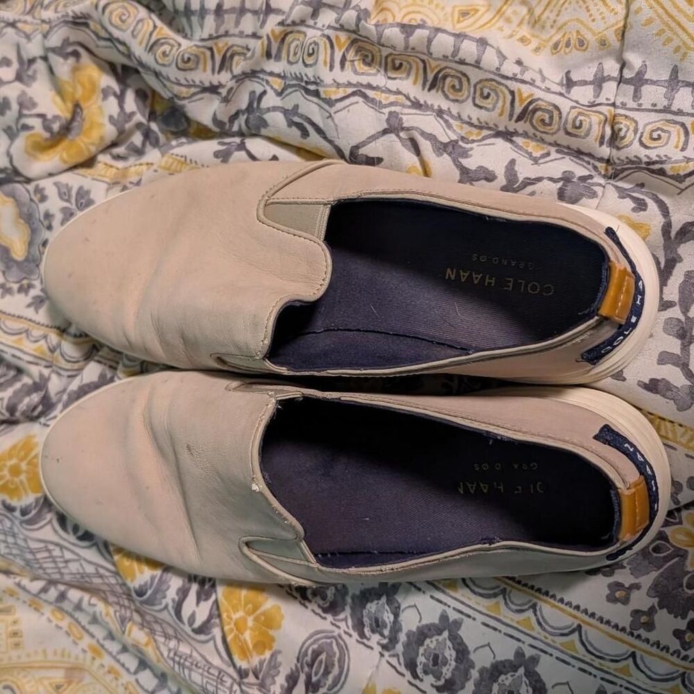 Cole-haan Women's Cream and Tan Loafers